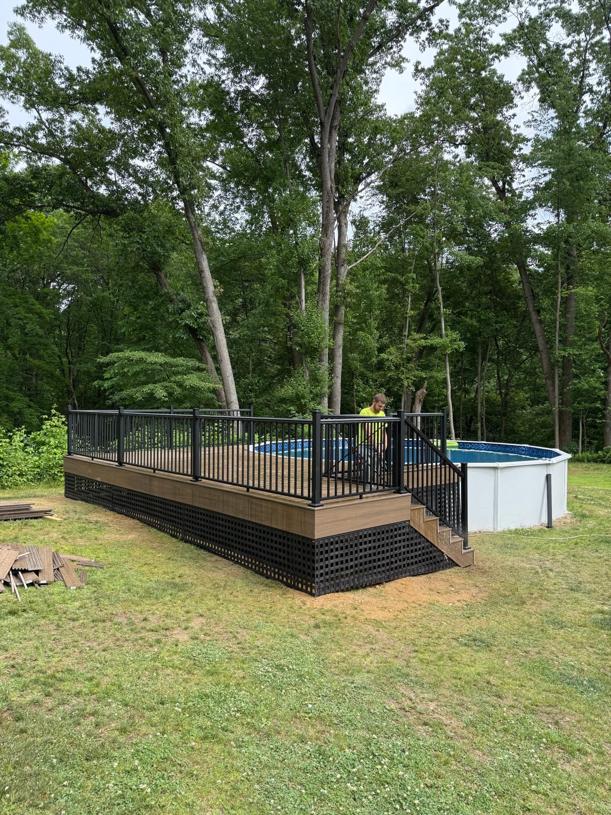 Above-Ground Pool Deck